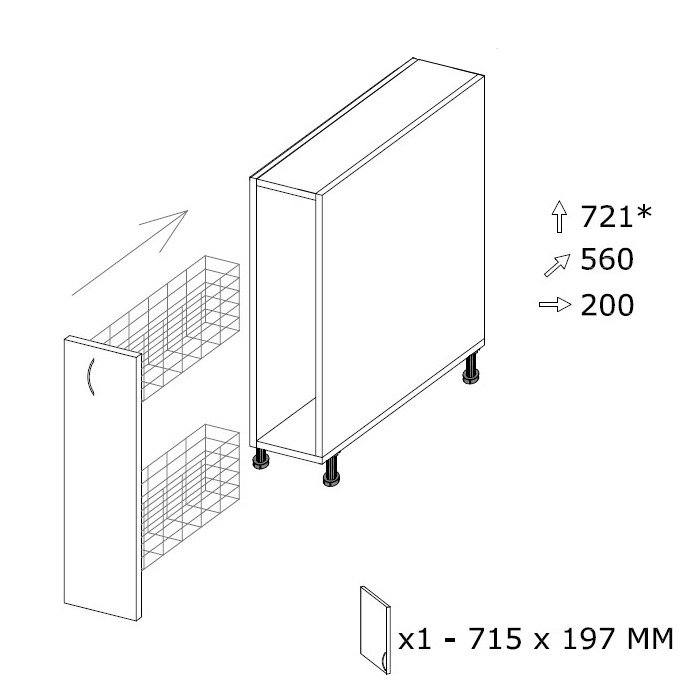 Alakaappi S2 CARGO L 200 X K 721 Alakaappi S2 CARGO L 200 X K 721